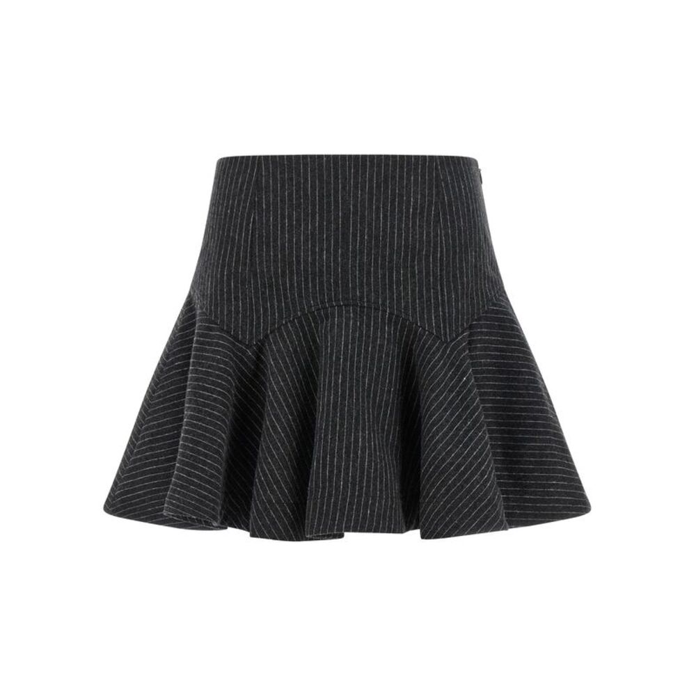 Ganni Women Pinstriped Flannel Skirt
